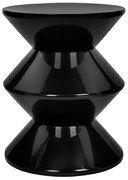 Czarny okrągły stolik kawowy S9-P87