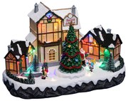 Szopka bożonarodzeniowa Kawiarenka, z oświetleniem LED