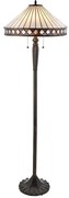 Endon 70936 - Lampa stojąca Tiffany FARGO 2xE27/60W/230V średnica 50 cm