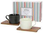 Zestaw filiżanek Giorno Duo 250ml black