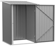 Outsunny Szopy Narzędziowe z Metalu 100x103x160cm - Szopa Narzędziowa dla Ogrodu, Szary | Aosom PL