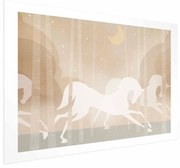 Plakat Pędzące rumaki 60x40 cm bez ramy z marginesem ARTGEIST B
