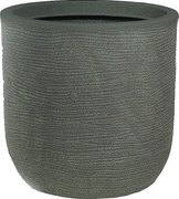 Wazon z żywicy cylindrycznej Raffaello Verde 35x34 cm do roślin doniczkowych i ogrodowych