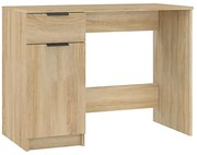 Proste biurko w kolorze dębu sonoma D3-N80