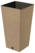 Donica ogrodowa kwadratowa Furu Square Eco Wood 50 cm naturo PROSPERPLAST