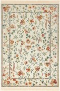 Dywan orientalny Naveh z frędzlami Łąka kwiatów Kremowa 160 cm x 230 cm
