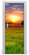 Naklejka fototapeta na drzwi Zachód słońca