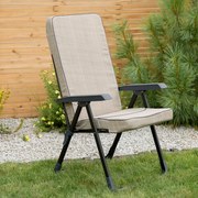 Fotel ogrodowy Modena Kwadrat Black Edition H024-04IB PATIO