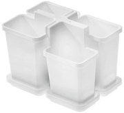 Tontarelli Odsączacz do sztućców BELLA mały zpodstawką, biały