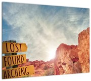 Obraz wskaźnika z napisem (70x50 cm)