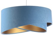 Lampa wisząca GEMSTONE błękitna/złota BPS KONCEPT