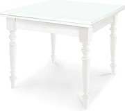 Stół rozkładany biały 100×100 - 200×100 cm - ARDENZA