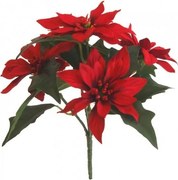 Sztuczny kwiat Poinsettie, czerwony