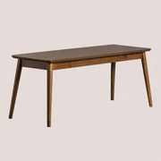 Ławka 110 Cm Z Drewna I Mdf Betta Ciemne Drewno - Sklum