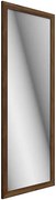 Prostokątne wiszące lustro w orzechowej ramie K6-D63