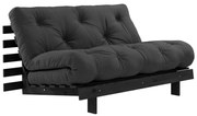 Ciemnoszara rozkładana sofa 140 cm Roots Black Night – Karup Design