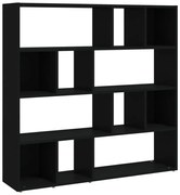 Czarny regał otwarty z 12 półkami A1-P75