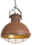 Lampa wisząca Engine rdzawa ze złotym wnętrzemPrzemysłowy Oswietlenie wewnetrzne