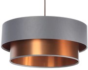 Miedziano-szara lampa wisząca nad stół - S418 C1-S38