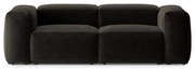 Czarna sofa 224 cm Bergamo – Cosmopolitan Design