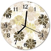 Zegar ścienny okrągły Kwiaty sztuki