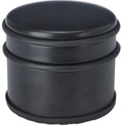 Klasyczny odbojnik do drzwi, czarny mat, Ø 9 cm