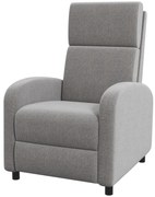 HOMCOM Fotel relaksacyjny telewizyjny, wyciągany podnóżek, nachylany do 160°, 64 x 86 x 102 cm, Szary