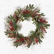 Dekoracyjny Wieniec Bożonarodzeniowy Ø60 Cm Adeline Pesto - Sklum