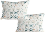 Zestaw 2 sztuk dekoracyjnych poszewek na poduszkę ELIVINE 40x60 cm, biała