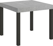 Stół rozkładany 90/246x90 cm Everyday cementu nogi antracytowe