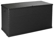 Ciemnoszara skrzynia ogrodowa Rattan – Toomax