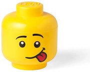 Żółty pojemnik w kształcie głowy LEGO® Silly, ⌀ 16,3 cm