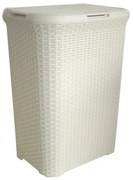 Kremowy plastikowy kosz na pranie 40 l Style – Curver