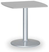 Stolik konferencyjny ZEUS II, 66x66 cm, szara podstawa, szary