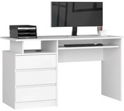 Białe biurko komputerowe skandynawskie A0-D61