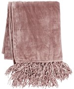 Różowy koc z mikropluszu Tiseco Home Studio, 130x170 cm