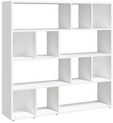 Otwarty regał z 12 półkami biały mat L8-G22