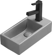 Mexen Inez umywalka nablatowa lewa 40 x 20 cm, szara jasna mat - 21484061L