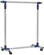 Srebrny Mobilny Nowoczesny Wieszak Na Ubrania K0-M23