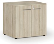 Szafa biurowa z drzwiami PRIMO WOOD, 800 x 640 x 735 mm, dąb naturalny