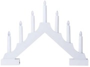 LED Świecznik bożonarodzeniowy 7xLED/2xAA biały