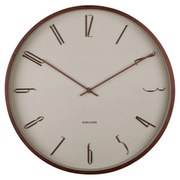 Zegar ścienny Karlsson 6014WG design beżowy,średnica 40 cm