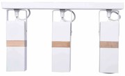 Lampa sufitowa, potrójna, na listwie, kierunkowa, biała VIDAR WHITE 3xGU10