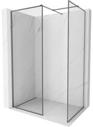 Mexen Kioto-F ścianka prysznicowa Walk-in z ramką 90 x 70 cm, transparent 8 mm, gun metal - 800-090-202-04-95-070