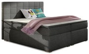 Łóżko kontynentalne ALICE 160x200 grafitowe z pojemnikiem ELTAP