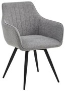 Krzesło z podłokietnikami BALLO szare obracane SIGNAL