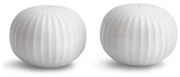Zestaw białej solniczki i pieprzniczki z porcelany Kähler Design Hammershoi