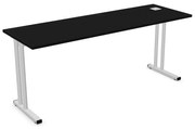 Biurko EASY SPACE C-LEG RC 180x60cm czarne grafitowe NOWY STYL