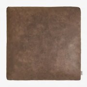 Kwadratowa Poduszka (50x50 Cm) Bruna Zamsz W Kolorze Brązowej Kawy - Sklum