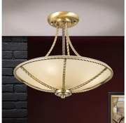 Orion DL 7-568/3 - Żyrandol MAURO 3xE27/60W/230V śr. 42 cm brąz